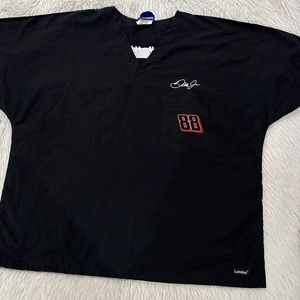 Landau men’s black nascar dale jr # 88 cotton scrub top size 2x